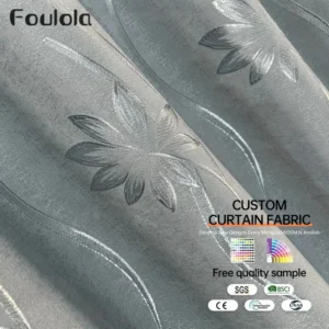 Factory Supply High Grade Sound Insulation Polyester Jacquard Curtain Fabric With 80% Blackout 2.8M/3.2M Width