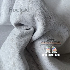 Factory Supply Soft Ready Made Grommet Window 1st Natural 90% Blackout Curtains