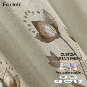 Factory Supply Triple Weaving Artwork 80% Blackout Jacquard Curtain Fabric With Sound Insulation 2.8M Width