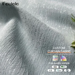 Factory Supply High Grade Modern 3D Light Jacquard Style Chenille Blackout Curtain Fabric With 2.8M Width