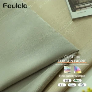 Factory Supply Luxury Series Light Jacquard  Style 85% Blackout Curtain Fabric